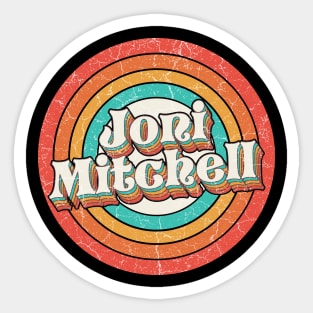 Joni Proud Name - Vintage Grunge Style Sticker